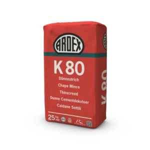 decorative finishing selflevelling coating white ardex k80 close up1